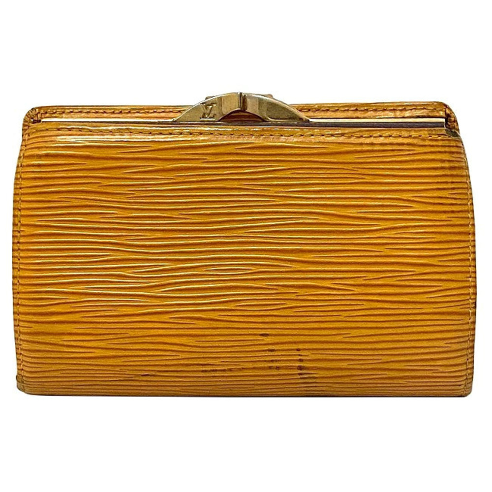 Louis Vuitton Portemonnaie Viennois Wallet Yellow Purple Tassili Epi Leather - Picture 2 of 9